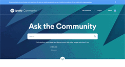 Desktop Screenshot of community.spotify.com